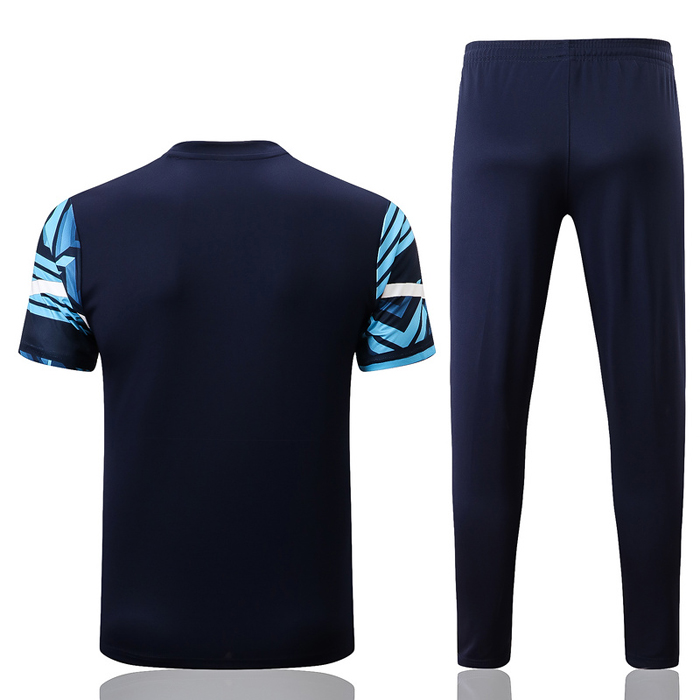 Chandal del Olympique Marsella Manga Corta 2022-2023 Azul
